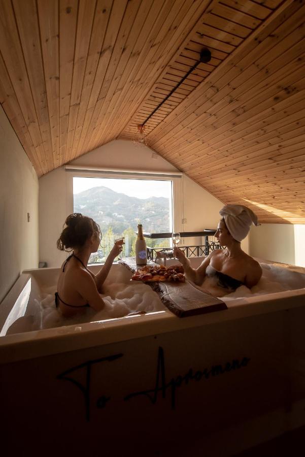 Aprosmeno Jacuzzi House 2 Apartment Agros Bagian luar foto